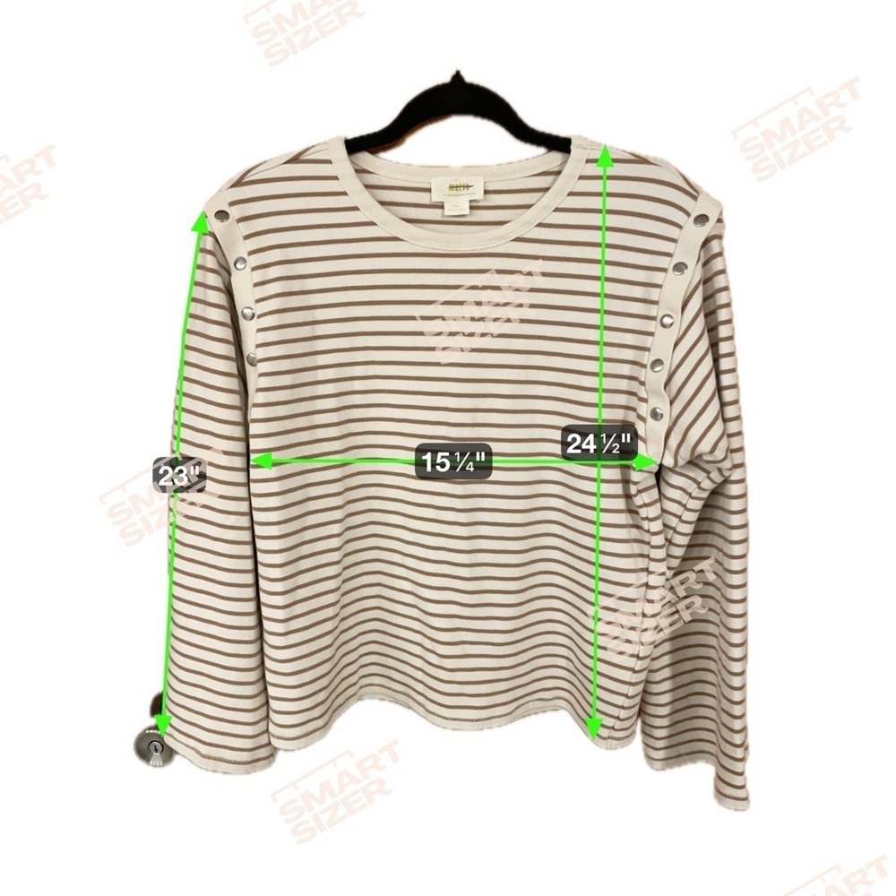 Anthropologie Maeve Slouchy Striped Long-Sleeve Tee - Picture 7 of 7